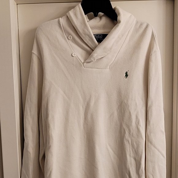 MEN'S POLO RALPH LAUREN SHAWL COLLAR SWEATER - XL - Picture 1 of 4